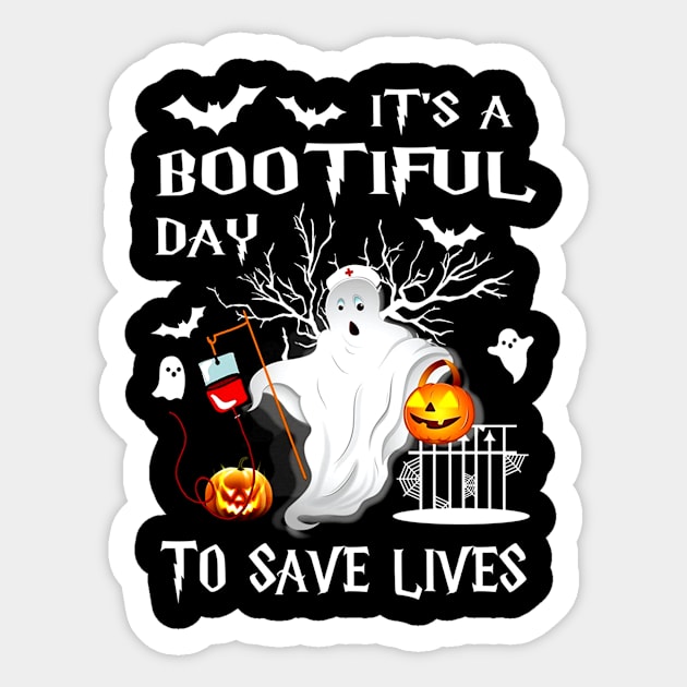 It's a Bootiful Day To Save Lives Sticker by JaroszkowskaAnnass